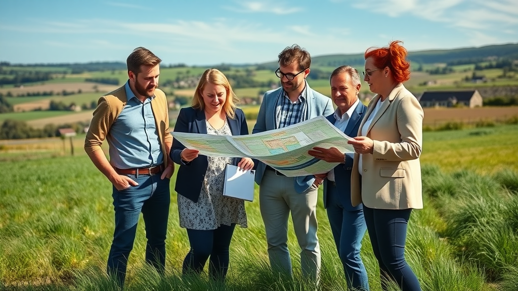 Estate agents offering planning consent advice on rural property site in Dumfries