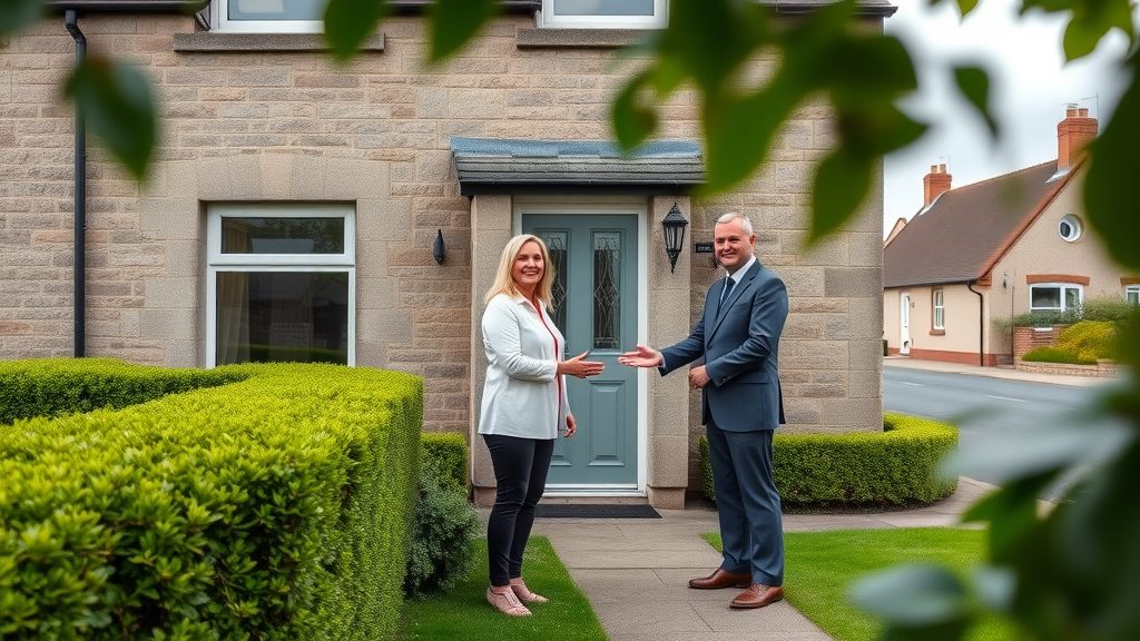The best option for selling your home in Scotland, friendly agent and sellers outside Scottish house