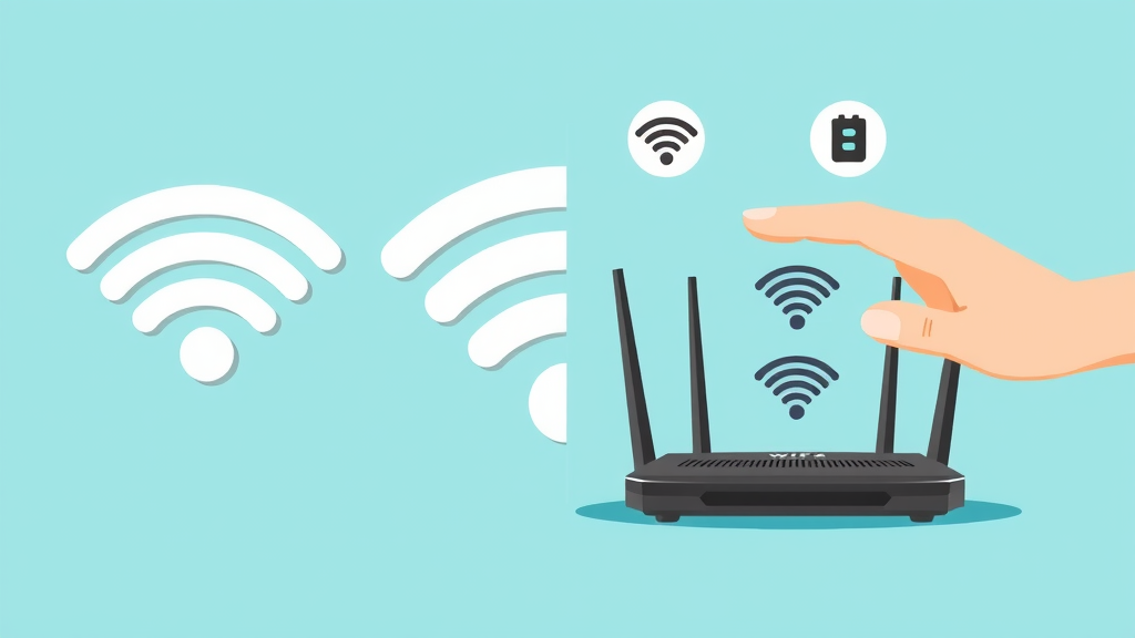 Infographic comparing Wi-Fi symbol and physical router device, clarifying technology roles.
